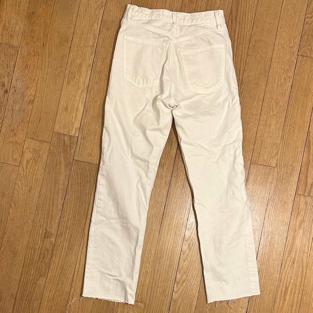 Agolde 90's Pinch Waist High Rise Straight w/ frayed hem- Size 24 - Picture 5 of 6